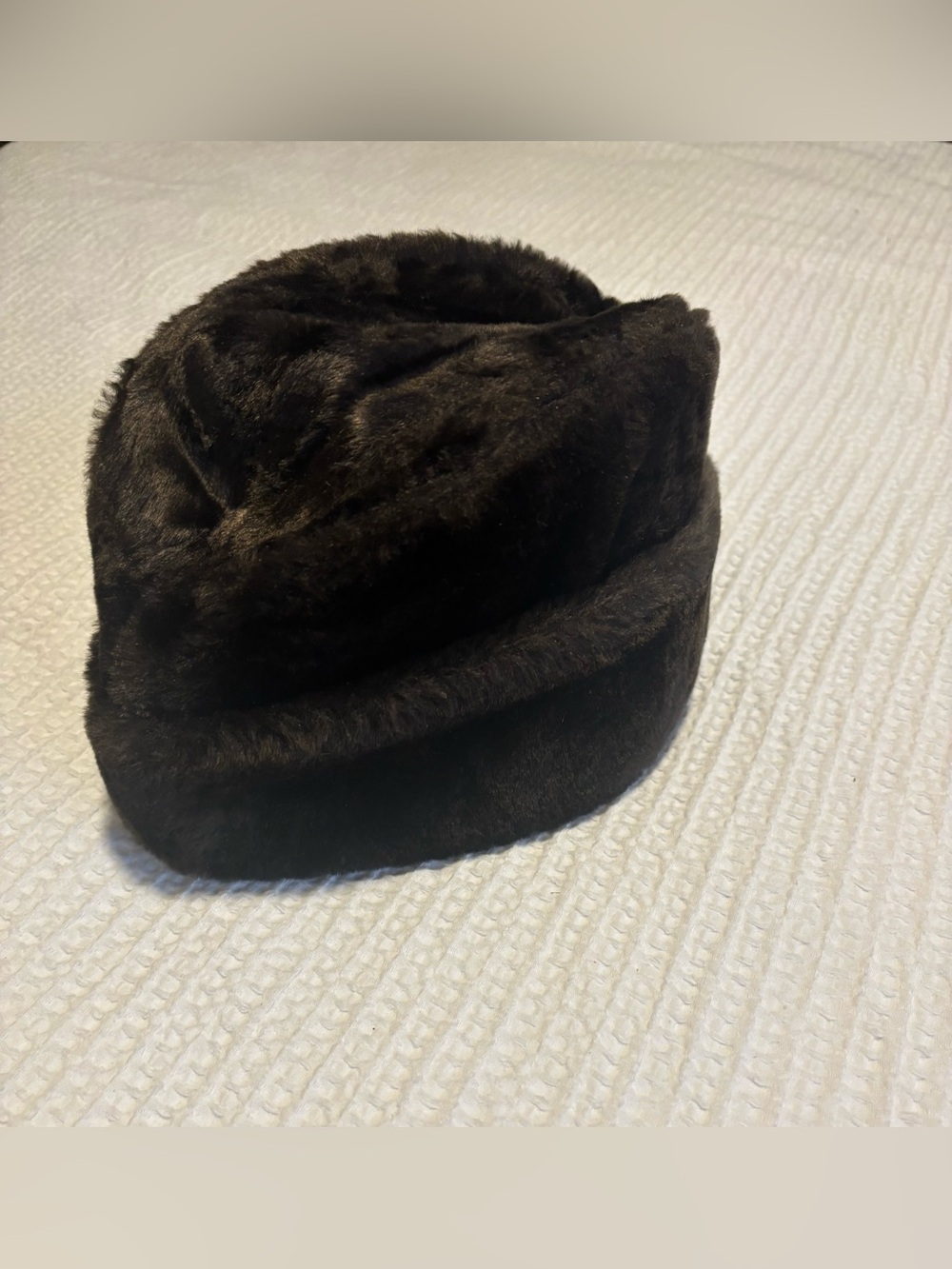 North King Brown Faux Fur Vintage Cossack Winter Hat Warm Trapper X Large